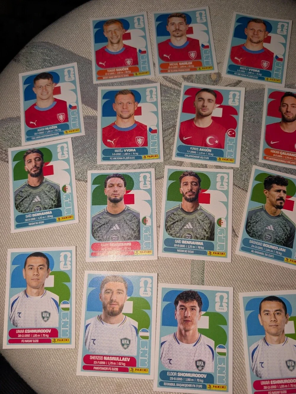 Panini World Cup 2026  Sticker Lot - Multi Country Set 19
